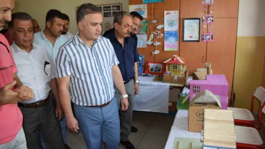 Bozdoğan'da geri dönüşüm malzemelerinden yapılan ürünler sergilendi