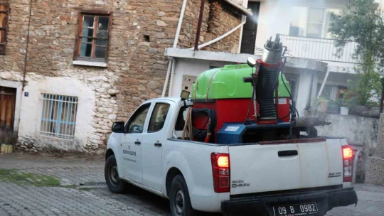 Bozdoğan'da ilaçlama çalışmaları sürüyor