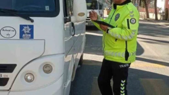 Bozdoğan'da okul servisleri denetlendi