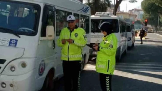 Bozdoğan'da okul servisleri denetlendi