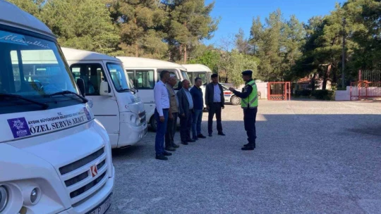Bozdoğan'da okul servisleri denetlendi