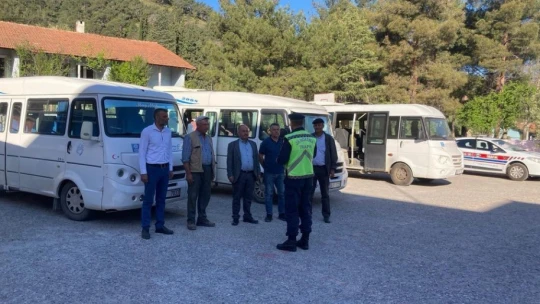 Bozdoğan'da okul servisleri denetlendi