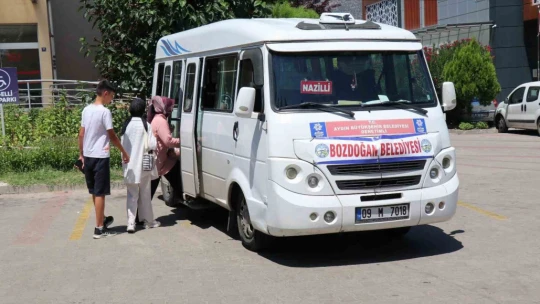 Bozdoğan'da şehir içi seferleri başladı