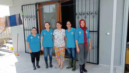 Bozdoğan'da selin izleri siliniyor