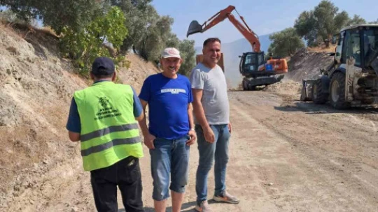 Bozdoğan'da yol çalışmaları sürüyor