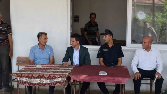 Bozdoğan Kaymakamı Ata, Körteke ve Örencik Mahallerinde vatandaşlarla buluştu