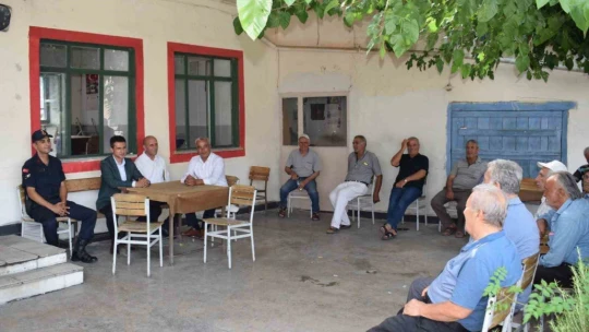 Bozdoğan Kaymakamı Ata, Körteke ve Örencik Mahallerinde vatandaşlarla buluştu