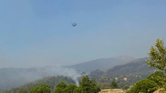 Bozdoğan orman yangını 19'uncu saatinde