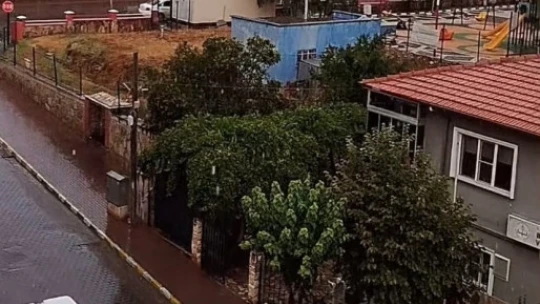 Bozdoğan sağanak yağışla serinledi