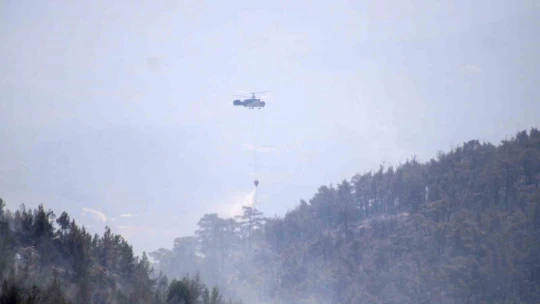 Bozdoğan yangını 45'inci saatte devam ediyor