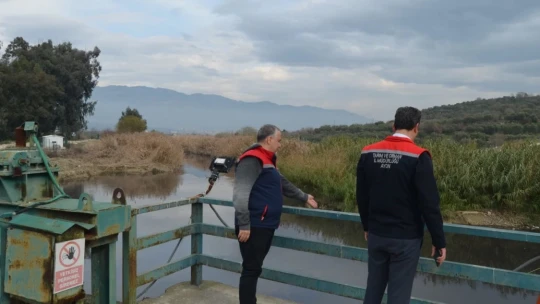 Buharkent'te balıkçılığa yönelik denetimler devam ediyor