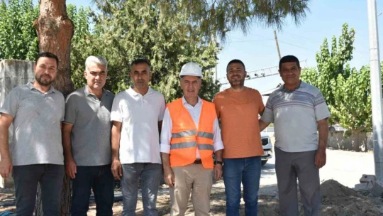 Buharkent'te doğalgaz için ilk kazma vuruldu