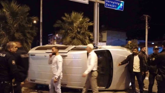 Buharkent'te korkutan kaza