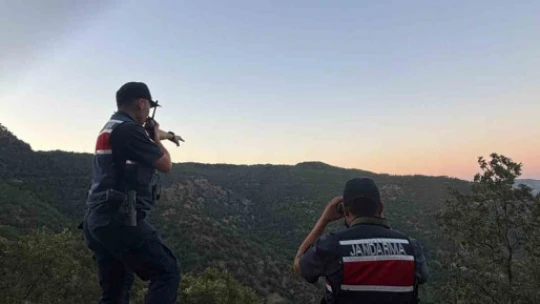 Buharkent'te orman yangınlarına karşı jandarma teyakkuzda