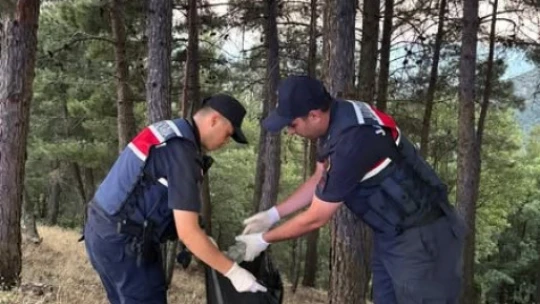 Buharkent'te orman yangınlarına karşı jandarma teyakkuzda
