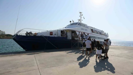 Büyükşehir'in Aydın-Muğla arası deniz otobüsü seferlerine yoğun ilgi