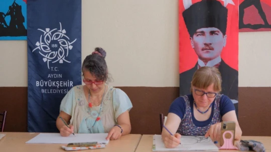 Büyükşehir'in yetişkinler için yaz resim kursları devam ediyor