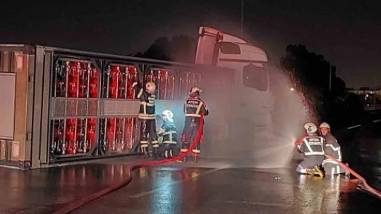Büyükşehir itfaiyesinin anında müdahalesi faciayı önledi