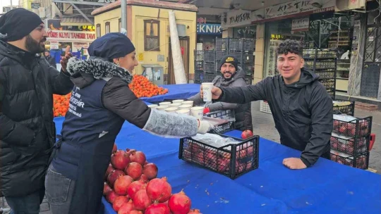 Büyükşehirden Nazilli'de sıcak çorba ikramı