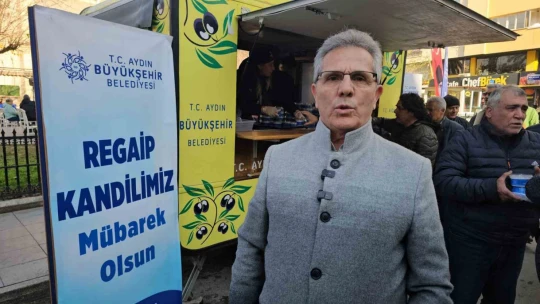 Büyükşehirden Nazillili vatandaşlara 'Kandil Helvası' ikramı