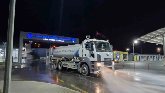 Büyükşehirden otogarlarda temizlik çalışması