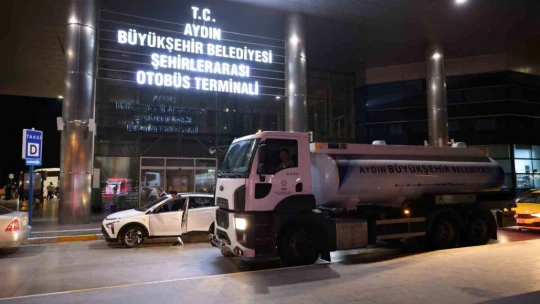 Büyükşehirden otogarlarda temizlik çalışması