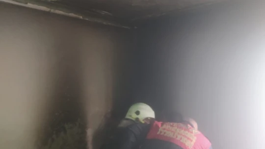 Çeştepe'de ev yangını