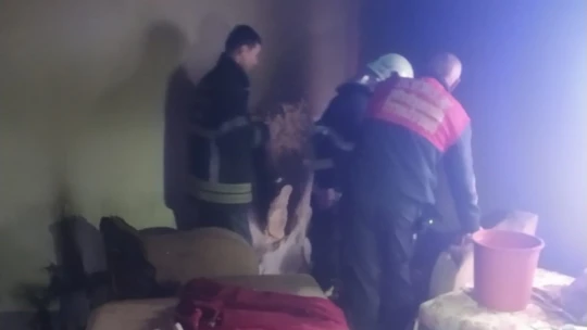 Çeştepe'de ev yangını