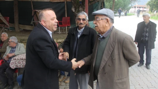 CHP Bozdoğan Belediye Başkan Adayı Özel Kavaklı Mahallesi'nde vatandaşlarla buluştu