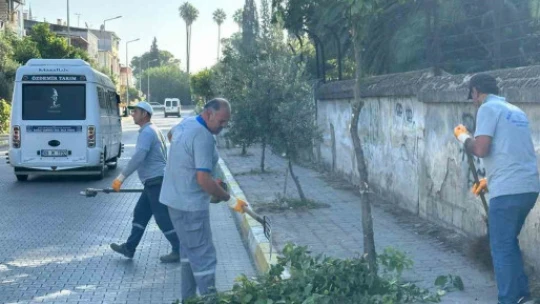 Çiçek gibi Nazilli için belediye ekipleri durmuyor