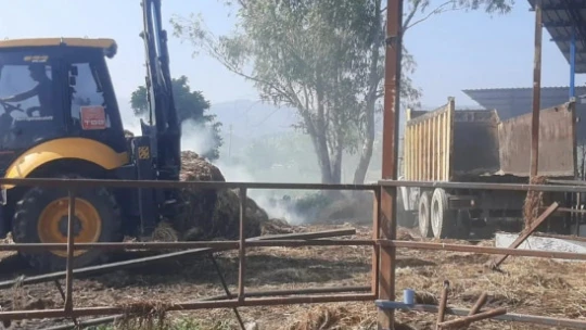 Cincin'de meydana gelen yangında maddi hasar oluştu