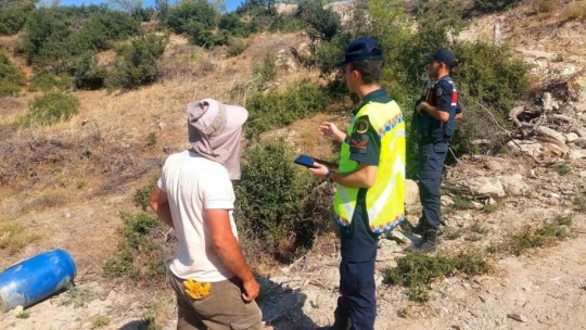 Çine'de jandarmadan sulak ve ormanlık alanlara sıkı denetim