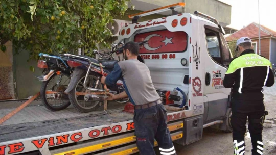 Çine'de motosiklet denetimleri arttı