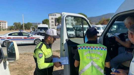 Çine'de okul servis araçları denetlendi