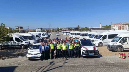 Çine'de okul servis araçları denetlendi