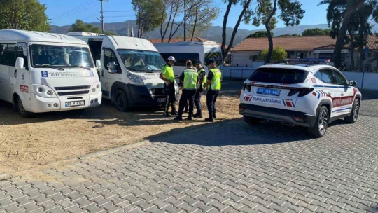 Çine'de okul servis araçları denetlendi