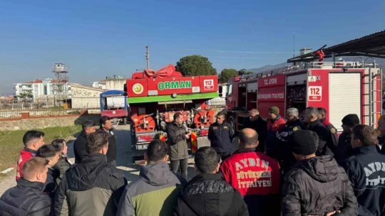 Çine'de orman yangınlarına müdahale için eğitim programı düzenlendi