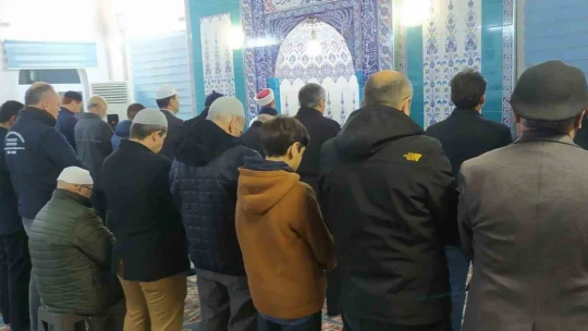 Çine'de vatandaşlar sabah namazında buluştu