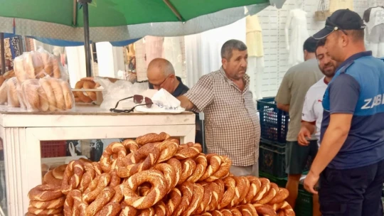 Çine'de zabıta ekiplerinden pazar yerinde sıkı denetim