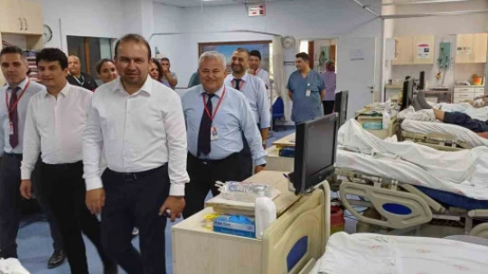 Çine Devlet Hastanesi'nde incelemelerde bulunuldu