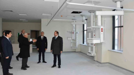 Çine Devlet Hastanesi'ndeki son çalışmalar yerinde incelendi