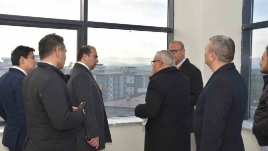 Çine Devlet Hastanesi'ndeki son çalışmalar yerinde incelendi