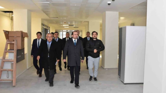 Çine Devlet Hastanesi'ndeki son çalışmalar yerinde incelendi