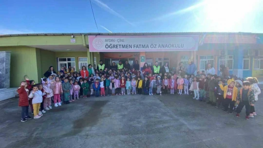 Çineli minikler trafik kurallarını uygulamalı öğrendi