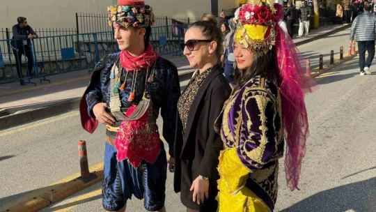 Cumhurbaşkanı Erdoğan için özel giyindiler