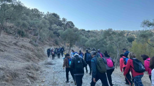 Cumhuriyet'in 101. yılında trekking etkinliğinde buluştular