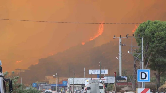 Dağ taş yandı, Türk bayrağı alevlerden korundu
