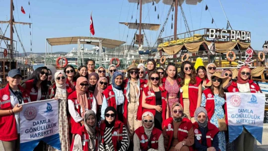Damla Gönüllülük Hareketi Projesi gençleri Aydın'da etkinliklere başladı