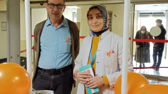 Devlet Hastanesi'nde kansere dikkat çekildi
