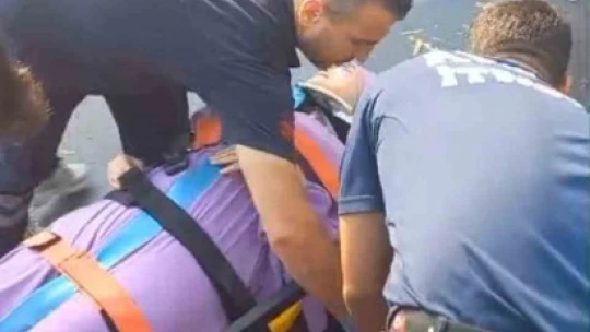 Devrilen ağacın altında kalarak yaralandı